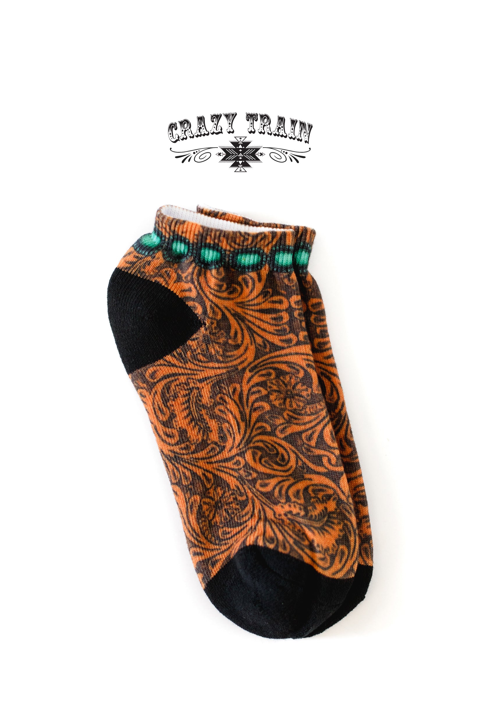 Happy Feet Socks Tooled Leather