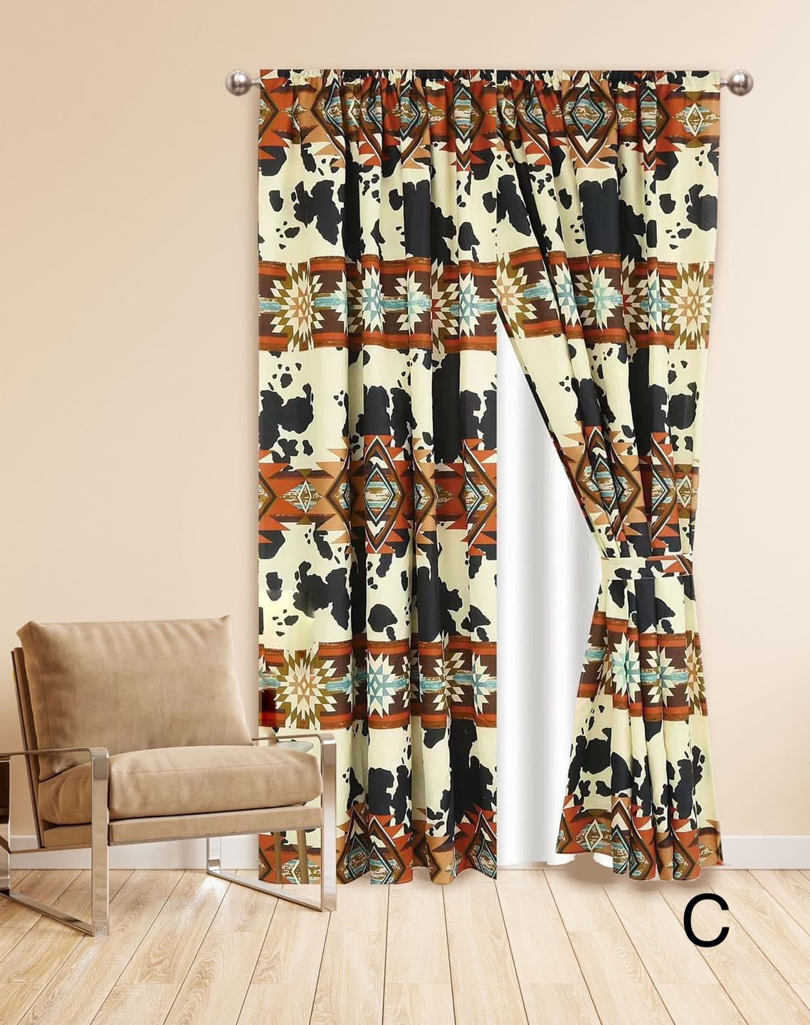 Western Print Curtains