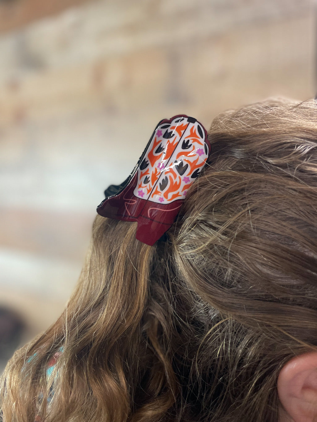Cowboy Boot Hair Clip