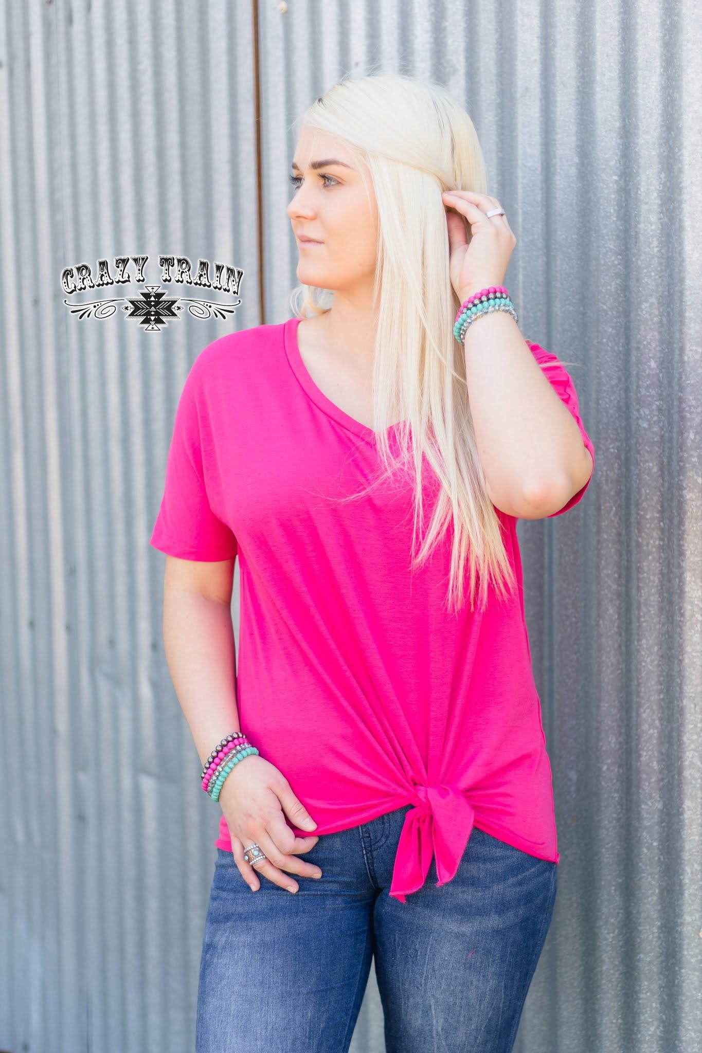 Montana Tie Top Pink