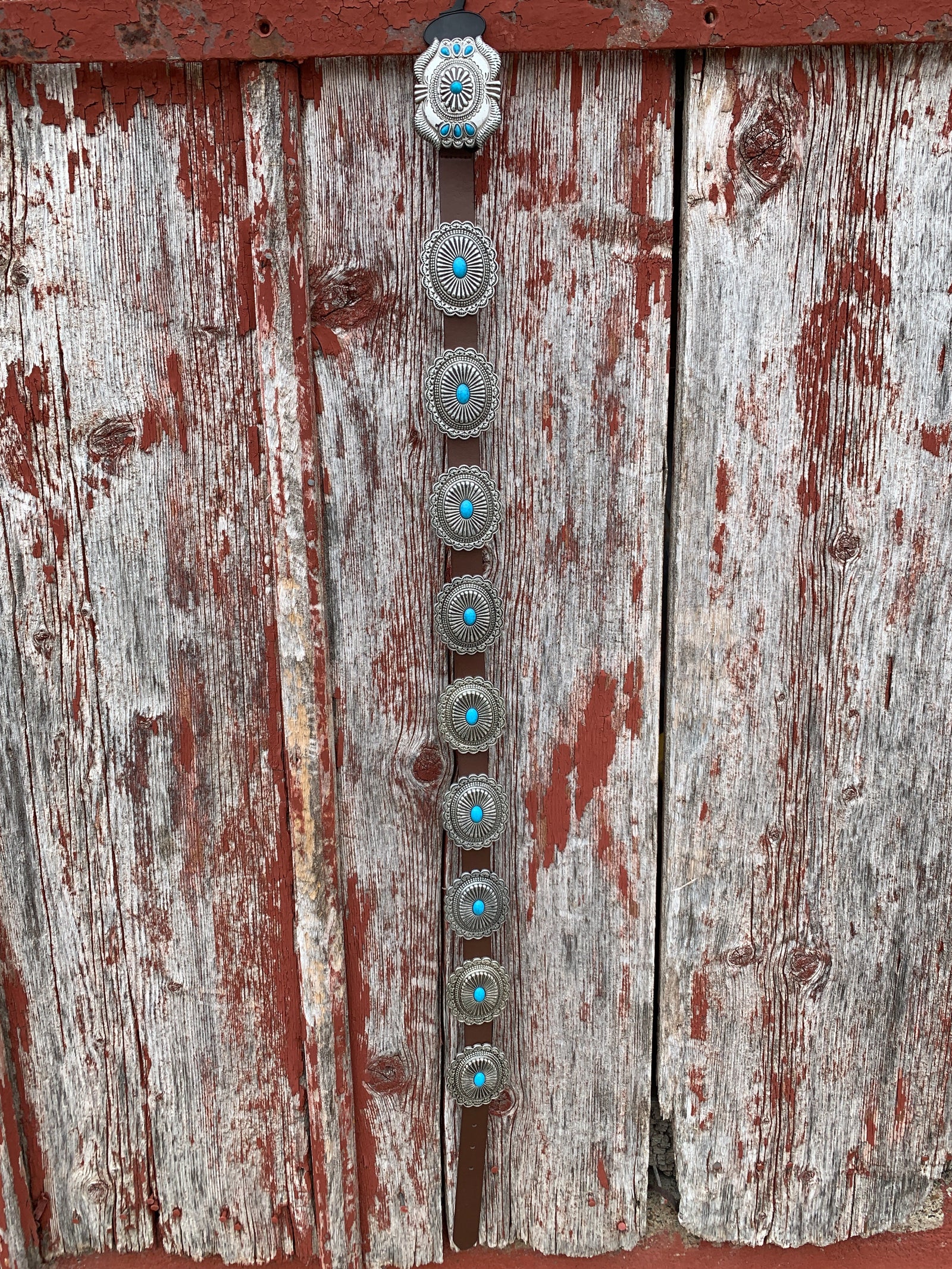 Santa Fe Turquoise Concho Belt