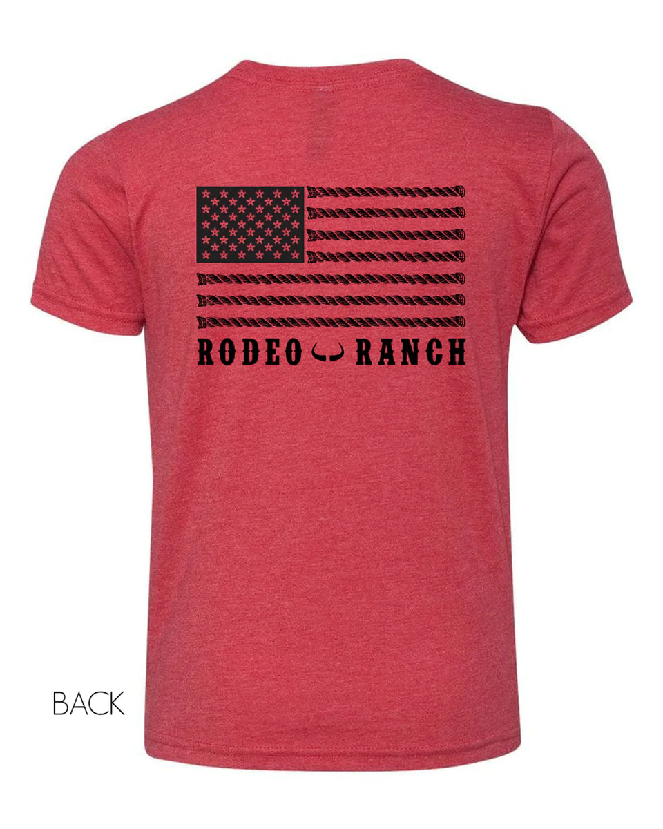 Kids Rodeo Ranch Spur Flag Tee